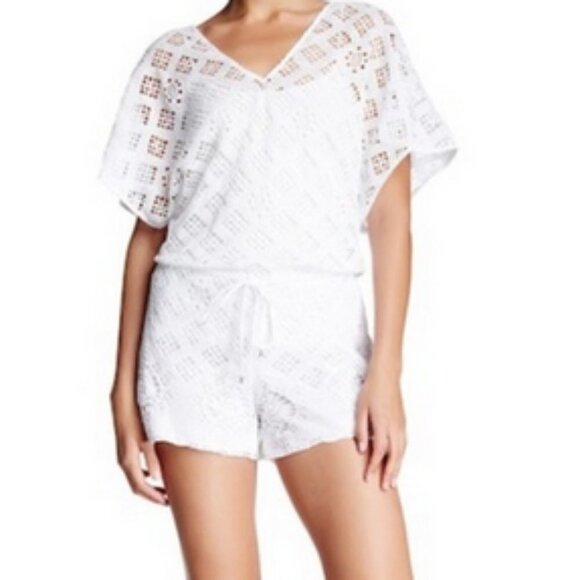 Trina Turk Julia White Cutout Romper 4 - Picture 13 of 13